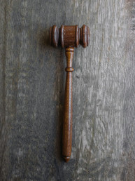 brown mallet on gray wooden surface